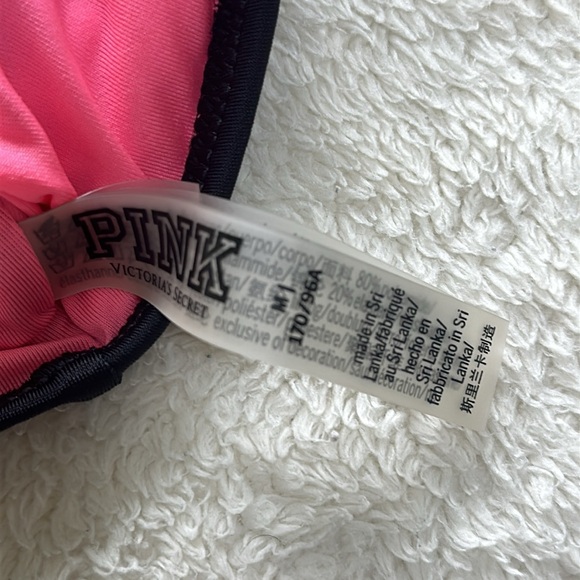 PINK Victoria's Secret Black and Gold Women's Swim Top - Picture 5 of 5